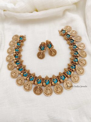 Traditional Ganesha Lakshmi Coin Necklace (2)