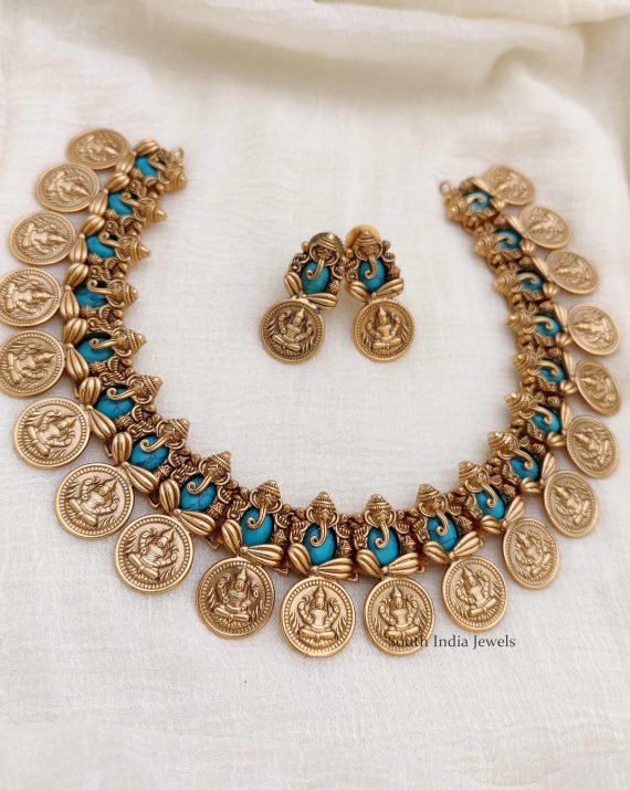 Traditional Ganesha Lakshmi Coin Necklace