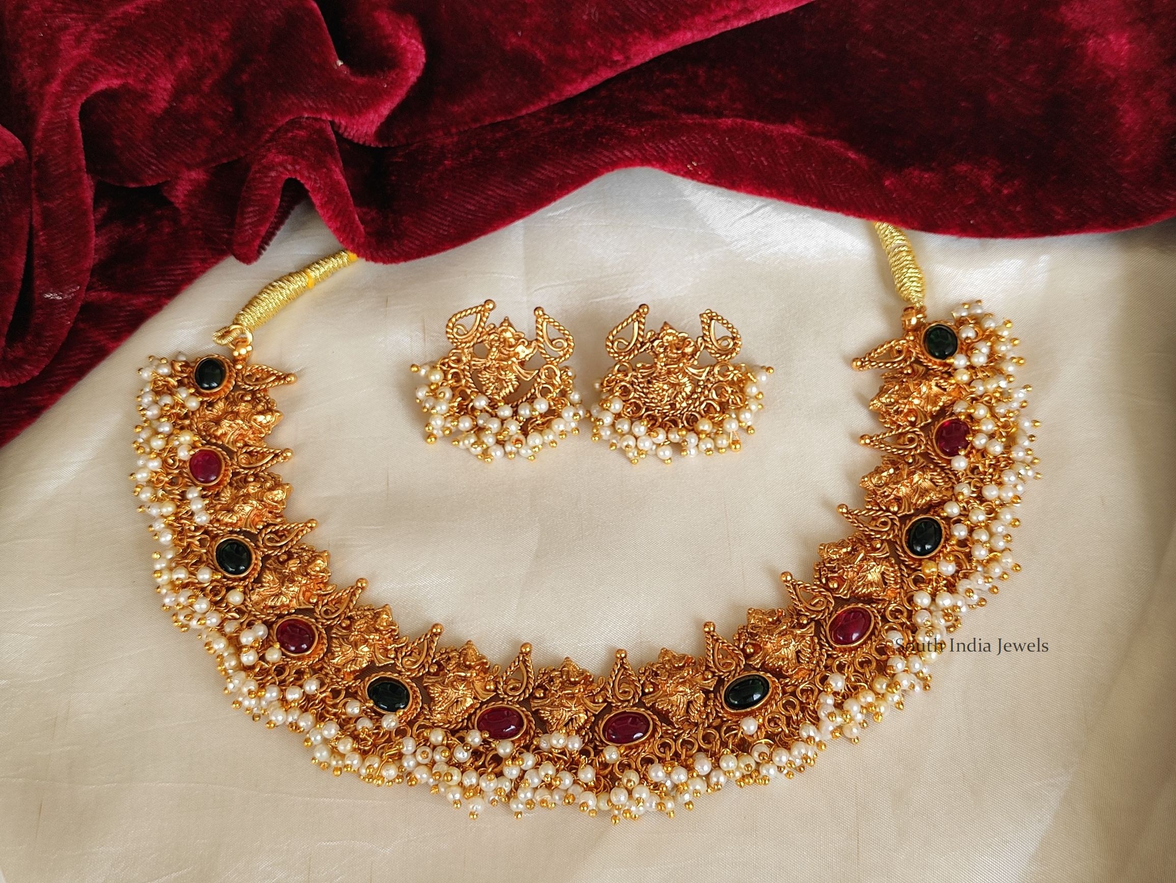 Traditional Ganesha Pearl Necklace