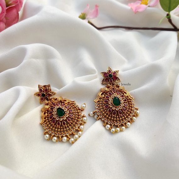 Kemp & AD Stone Earrings | Kemp Collection - South India Jewels