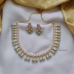 Trendy Pale Green AD Stone Necklace (2)