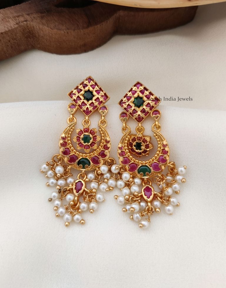 Chandbali Artificial Jewellery Earrings - South India Jewels