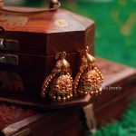 Antique Semi Precious Stones Jhumkas