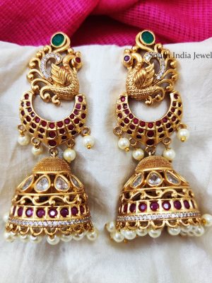 Beautiful Bridal Peacock Jhumka