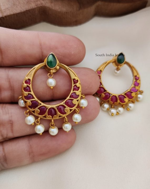 Beautiful Kemp Chandbali Earrings (2)