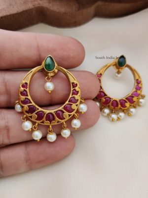 Beautiful Kemp Chandbali Earrings (2)