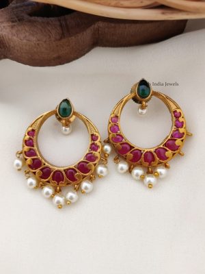 Beautiful Kemp Chandbali Earrings