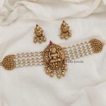 Gracious Silver Replica Lakshmi Choker