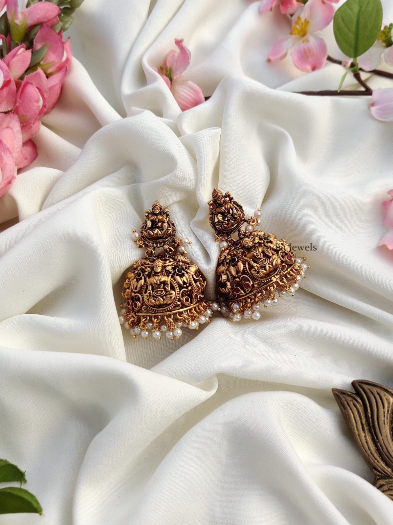 Grand Bridal Lakshmi Jhumkas