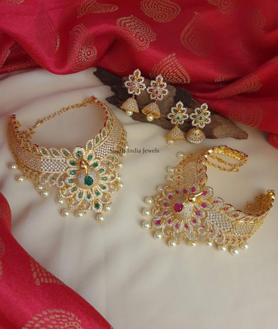 One Gram Gold Choker | Imitation Choker - South India Jewels