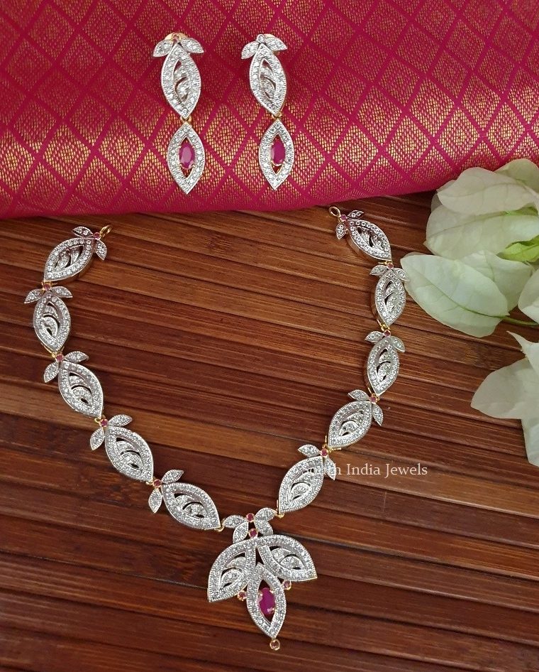 Heavily Embellished Stone Necklace Set
