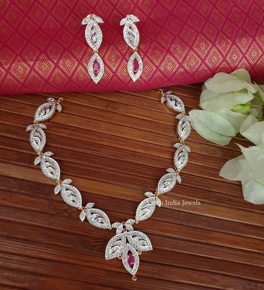 Heavily Embellished Stone Necklace Set