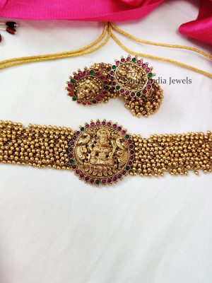 Lakshmi Design Golden Beads Choker