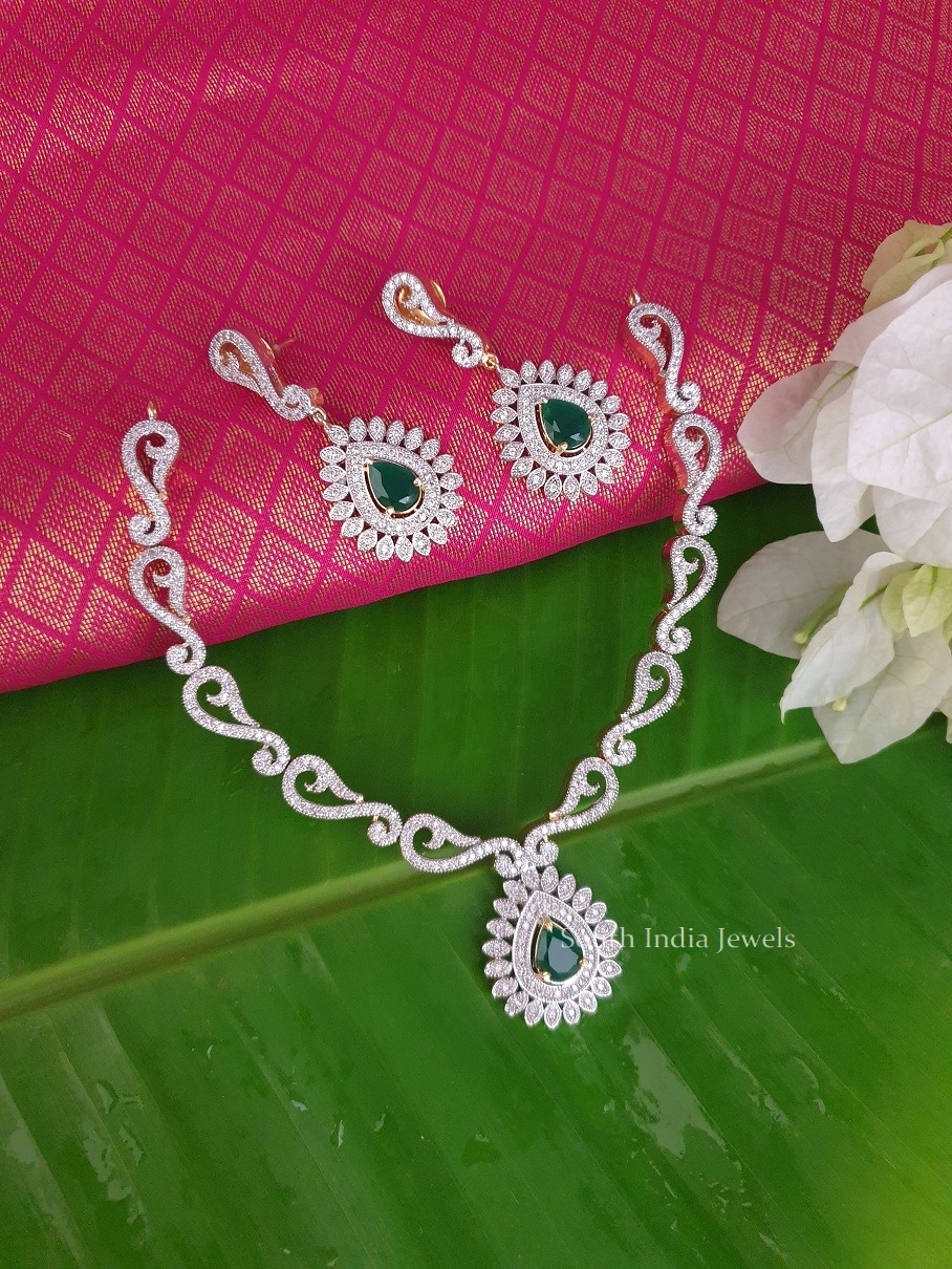 Stunning GJ Diamond Stone Necklace (4)