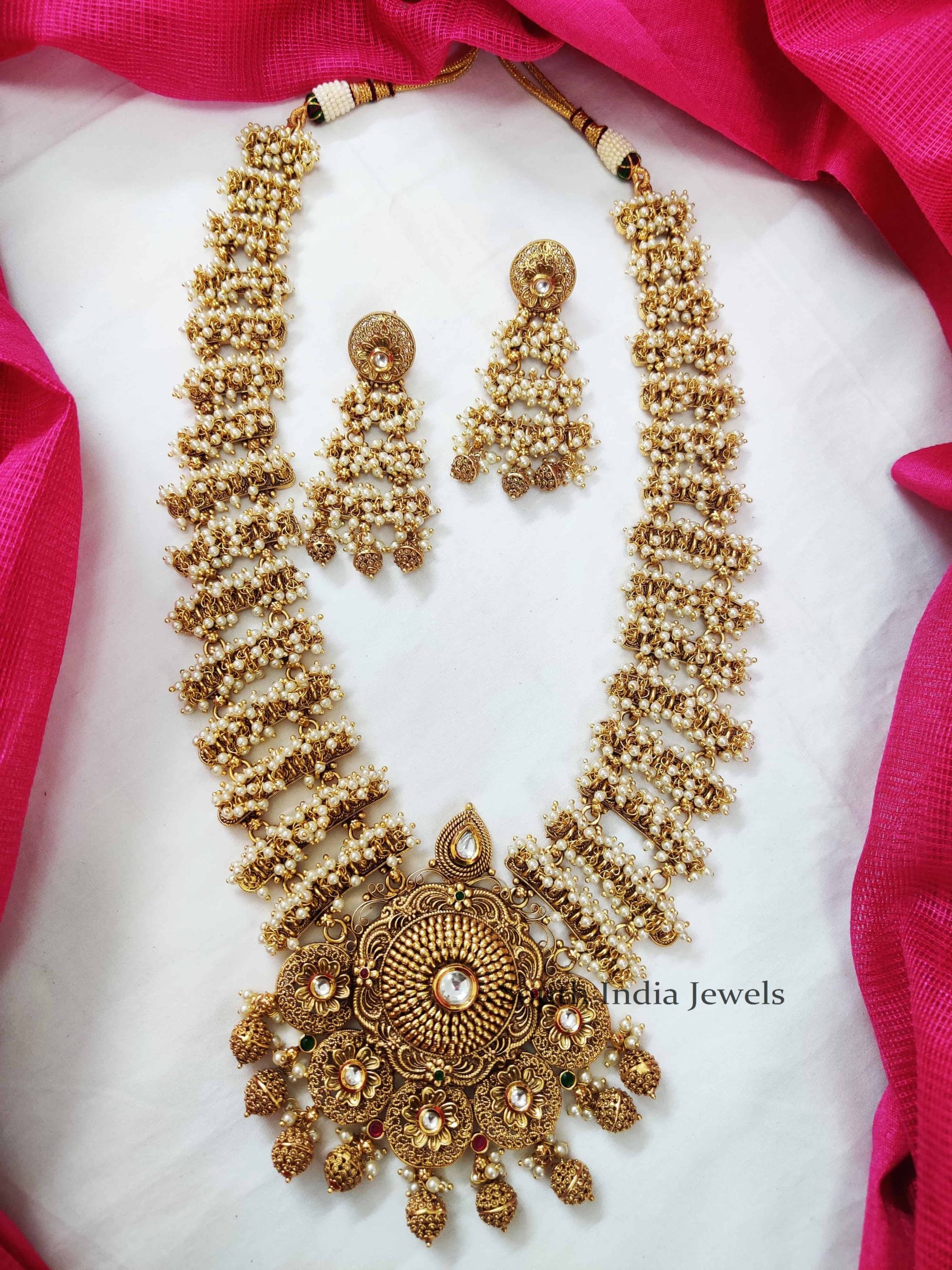 Buy Pearl / Mutyala Haram Online - South India Jewels