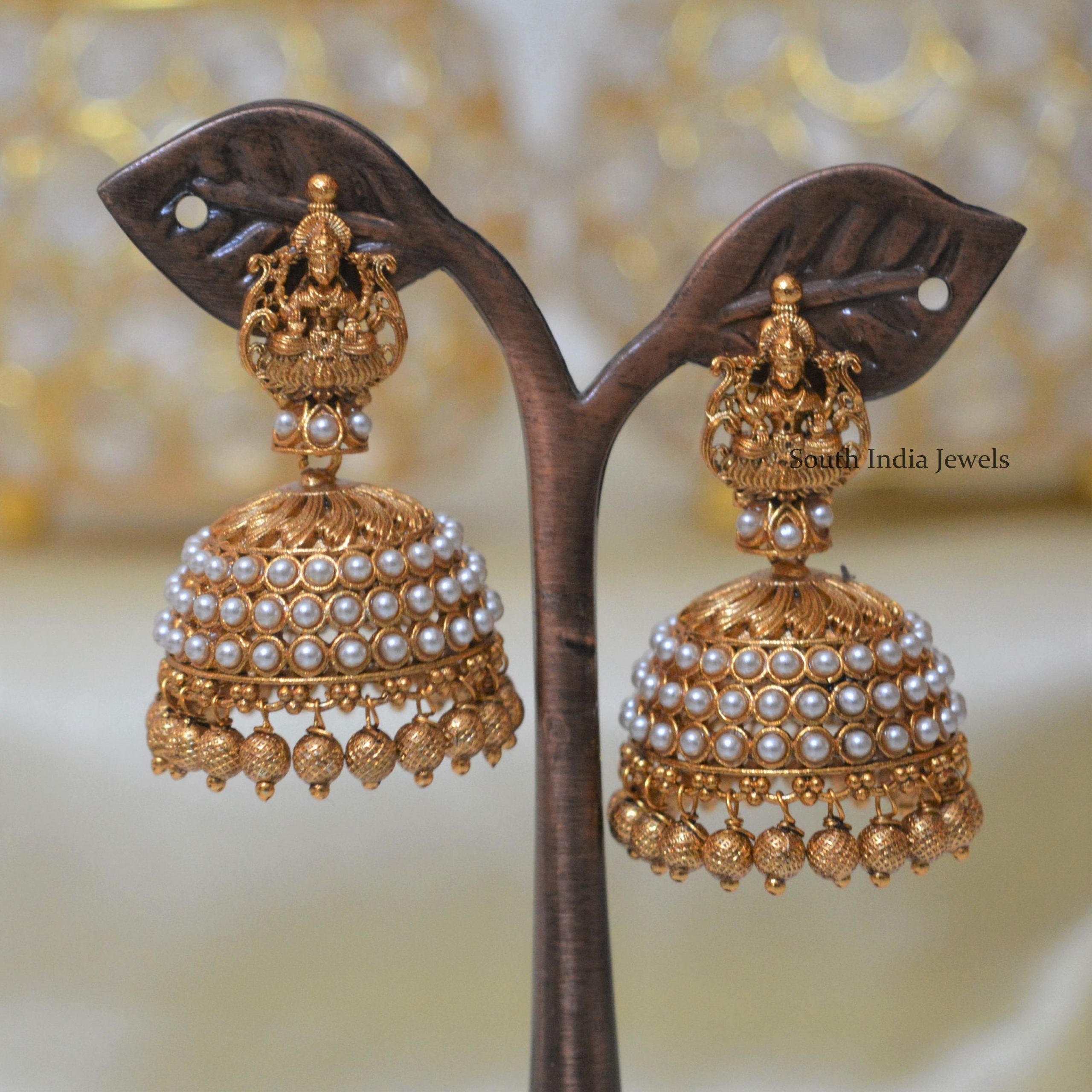 pearl jhumkas designs