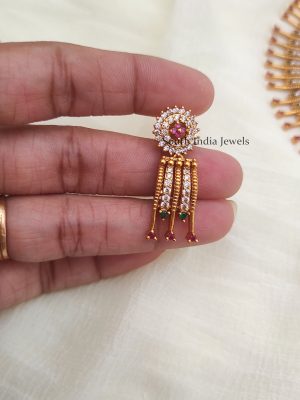 Unique CZ Mallu Design Necklace