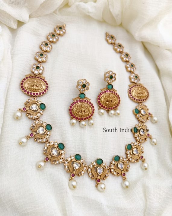 Unique Lakshmi Design AD Necklace