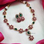 Beautiful Flower Sequence Necklace (2)