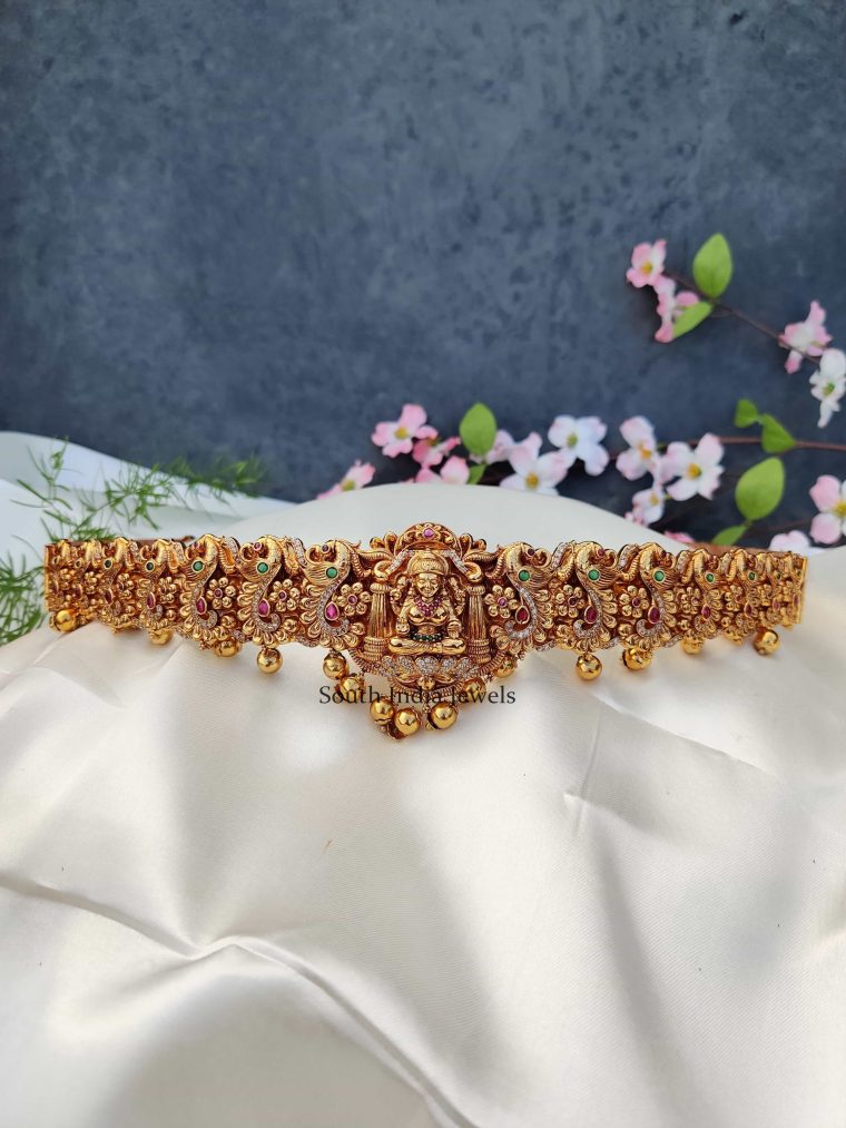 Bridal Golden Beads Lakshmi Hipbelt