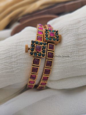 Classic Kemp Stone Bangle Set (2)