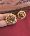 Classic Navarathna Ear Stud Earrings (2)