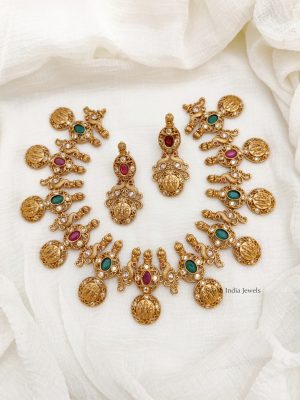 Classic Ram Parivar AD Stone Necklace (2)