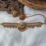 Elegant Peacock Design AD Choker