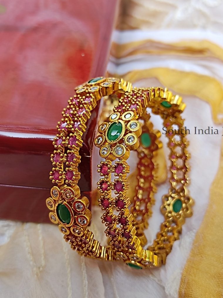 Elegant-Ruby-Matte-Finish-Bangles.