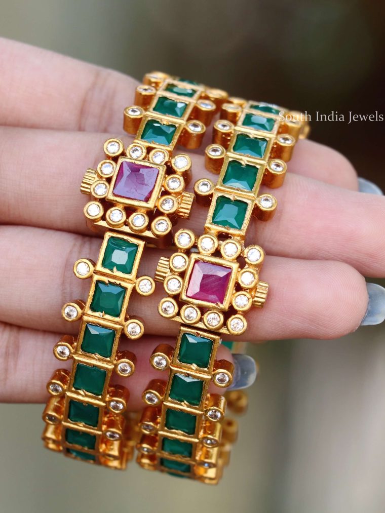 Elegant Square Shape Bracelet Bangle Set