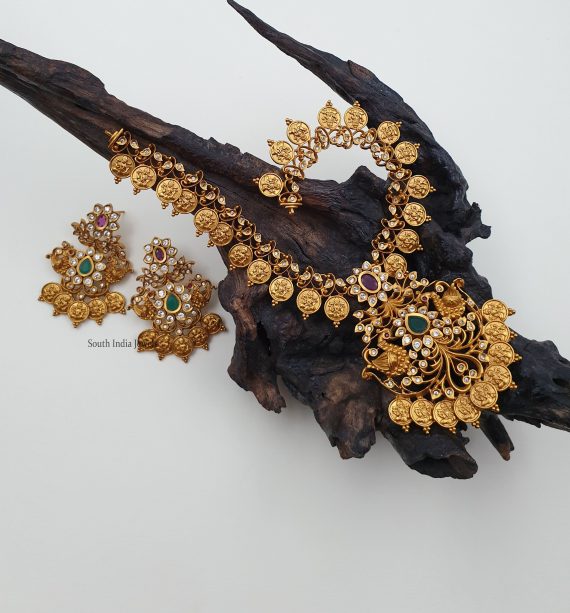 Gorgeous Lakshmi Kasu Matte Necklace