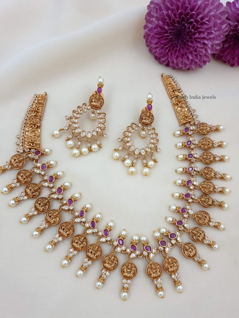 Gorgeous Lakshmi Matte Finish Necklace