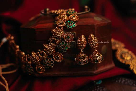 Lakshmi & Flower Design Necklace (2)
