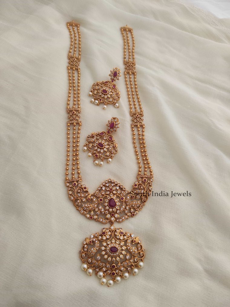 Multi Layered Ruby Stone Haaram