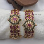 Ruby & Green AD Stone Bangles