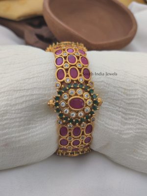 Ruby & Green AD Stone Bangles (2)