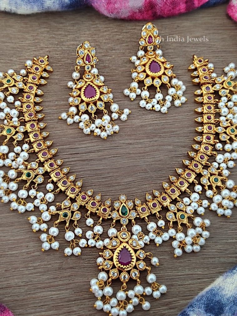 Traditional Guttapusalu Necklace Set