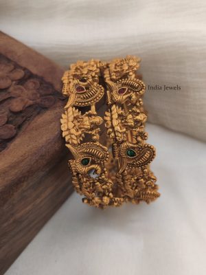 Traditional Lakshmi & Peacock Bangle Set (2)