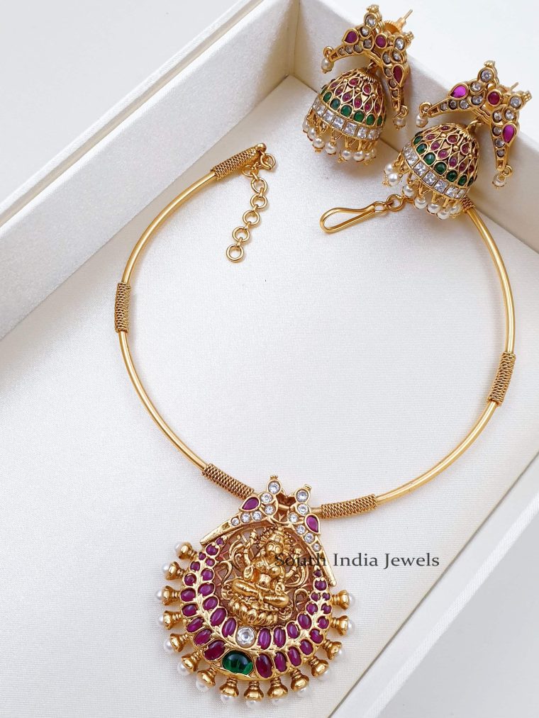 Tremendous Lakshmi Design Necklace Set