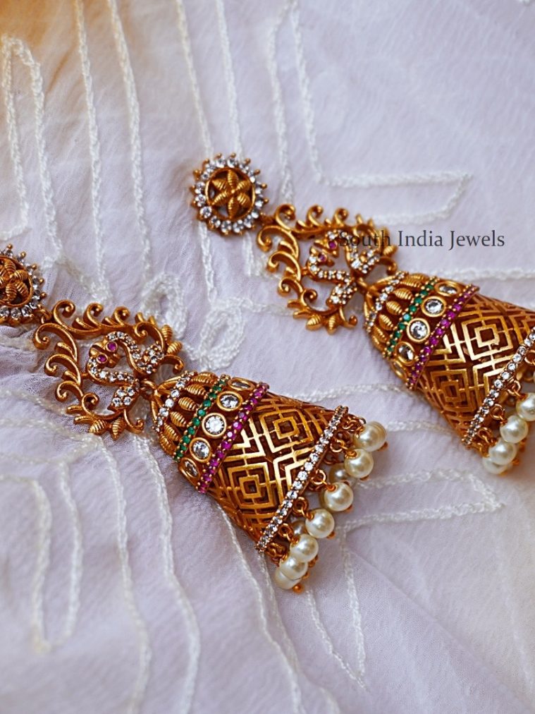 Tremendous Matte Finish Jhumkas