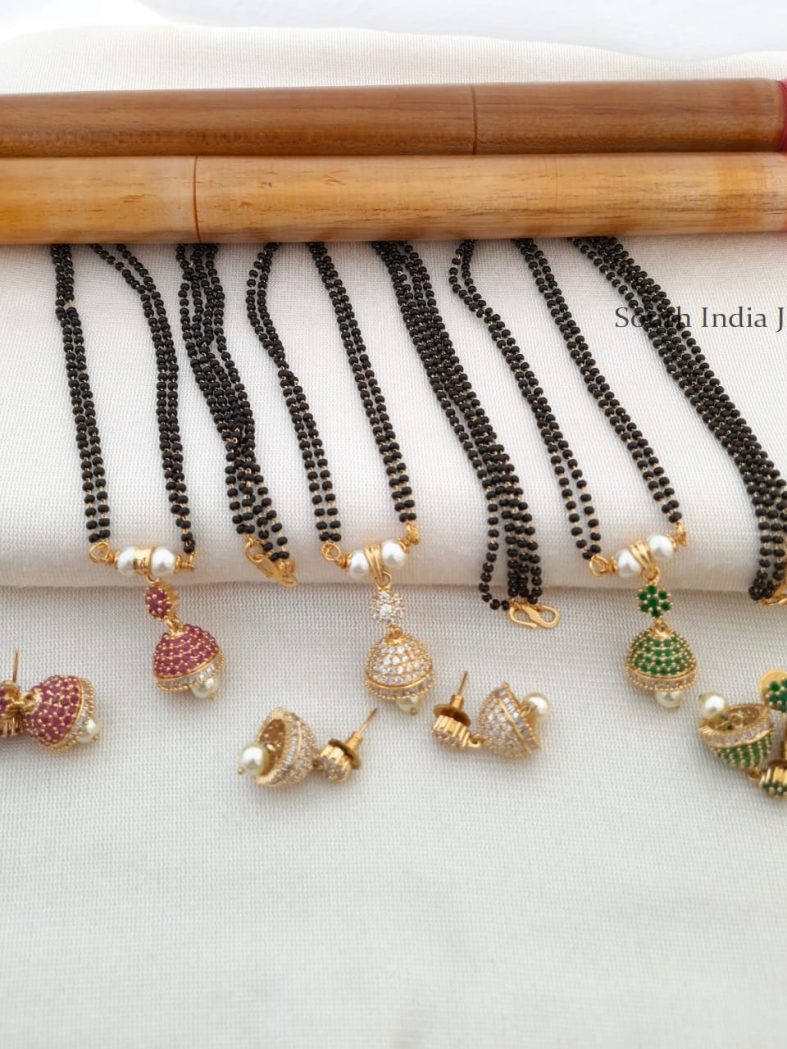 Trendy Mangal Sutra with Jhumka Pendant