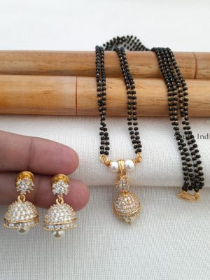 Trendy Mangal Sutra with Jhumka Pendant