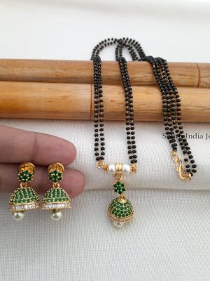 Trendy Mangal Sutra with Jhumka Pendant