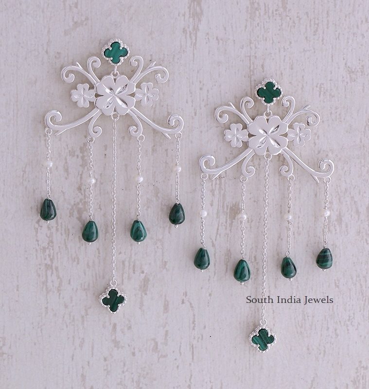 4Leaf Clover Chandelier Earrings