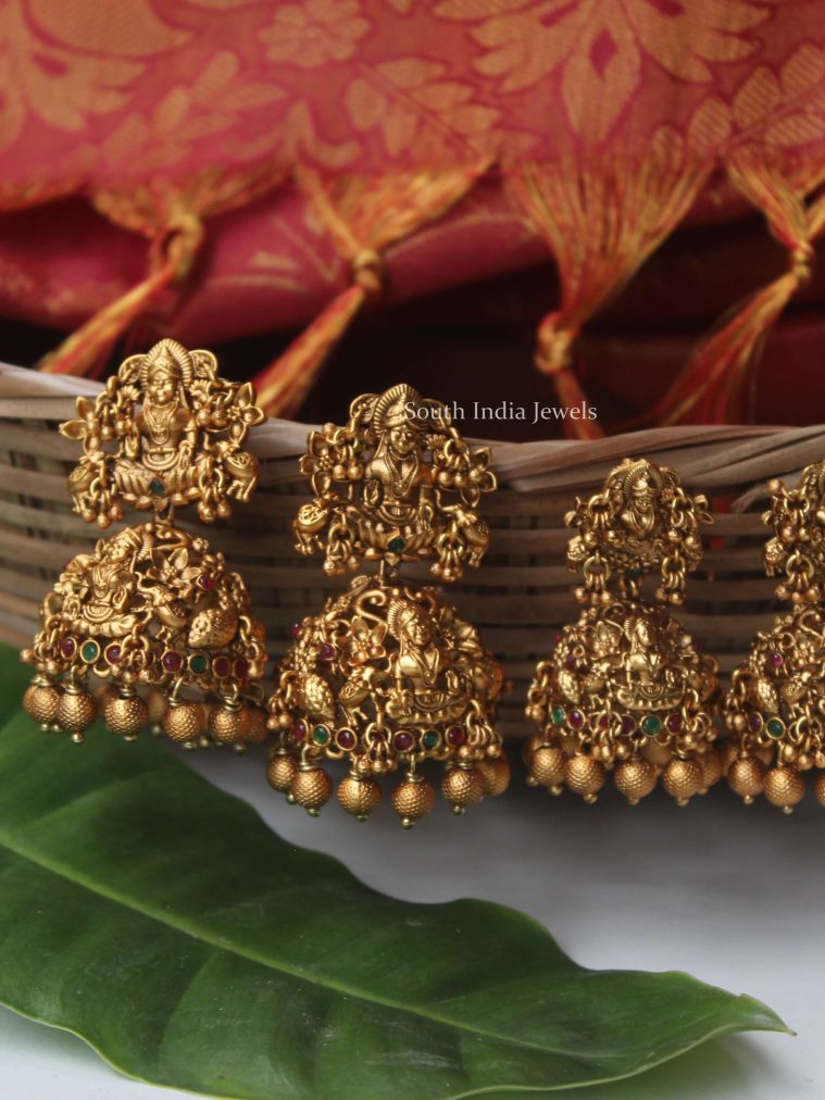 Antique Lakshmi Design Jhumkas (2)