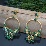 Beautiful Green Chandbali Earrings