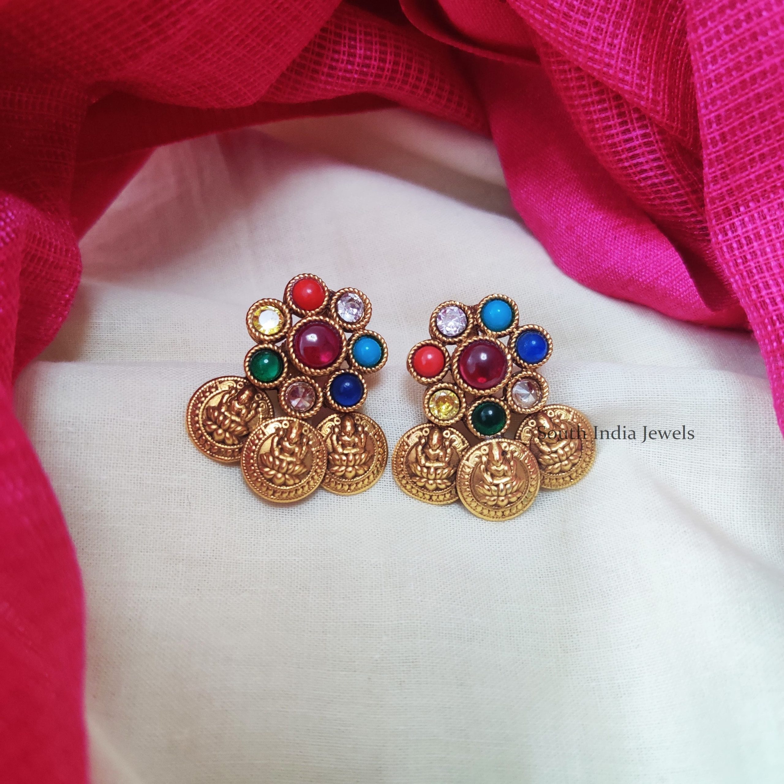 Beautiful-Lakshmi-Coin-Earrings
