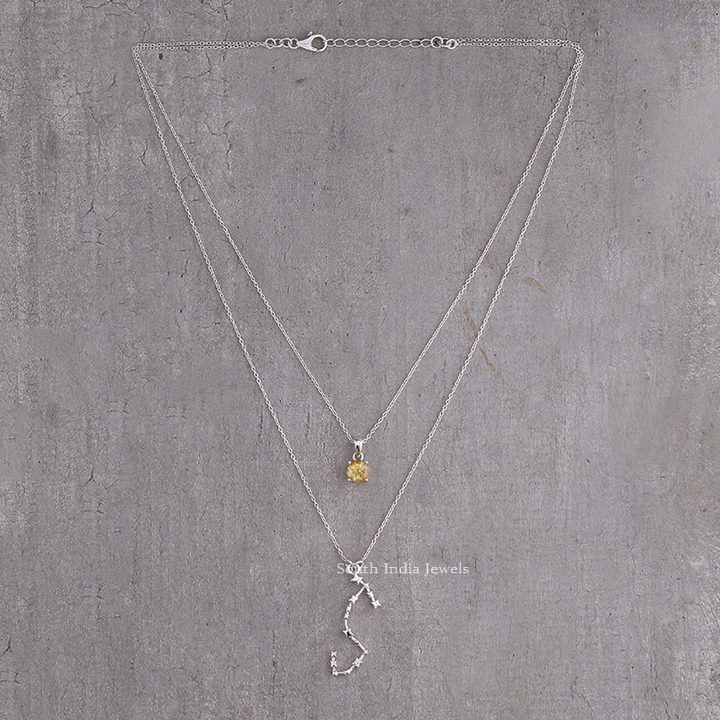 Gold-plated Scorpio necklace