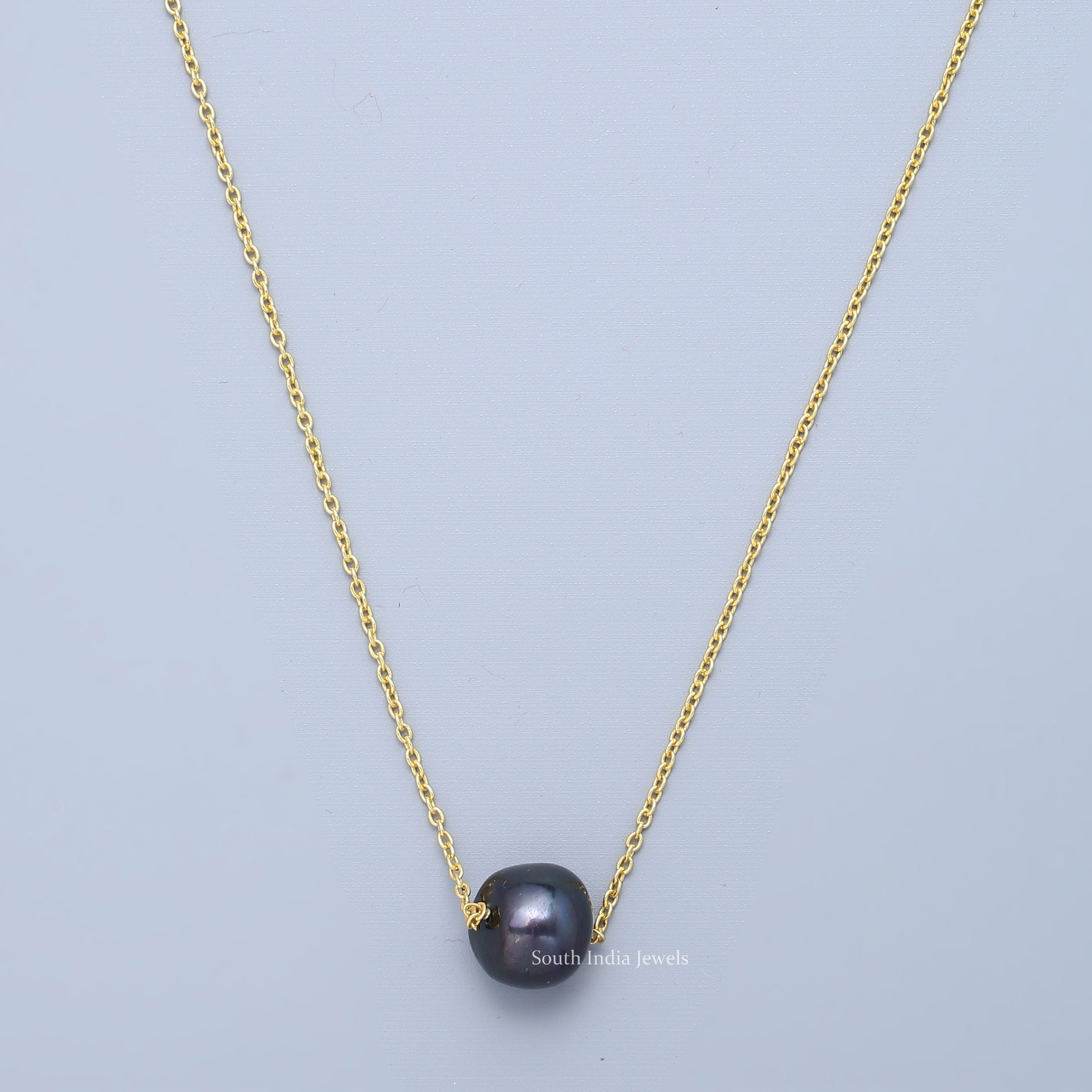 David Yurman 12 mm Natural Black Pearl Necklace - Ruby Lane
