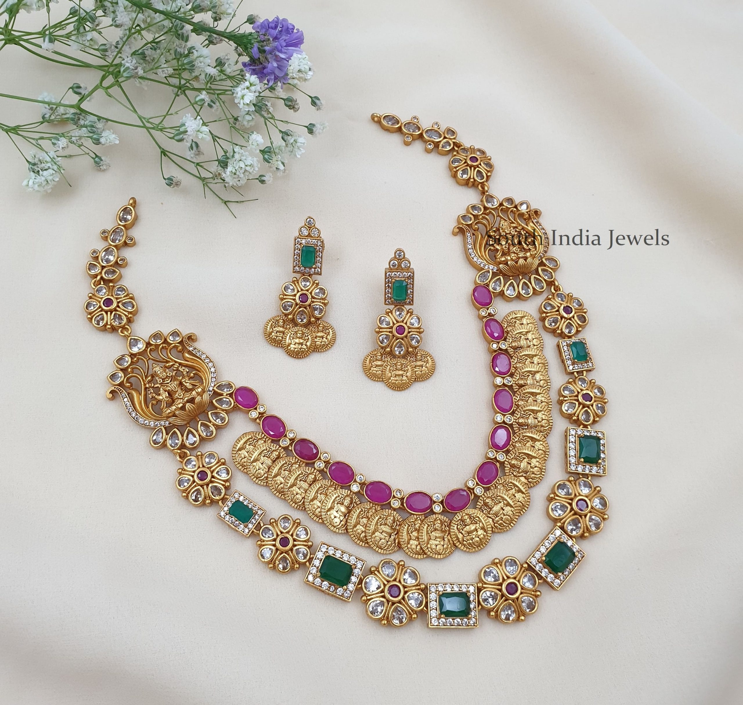Beautiful-Two-Layers-Lakshmi-Necklace